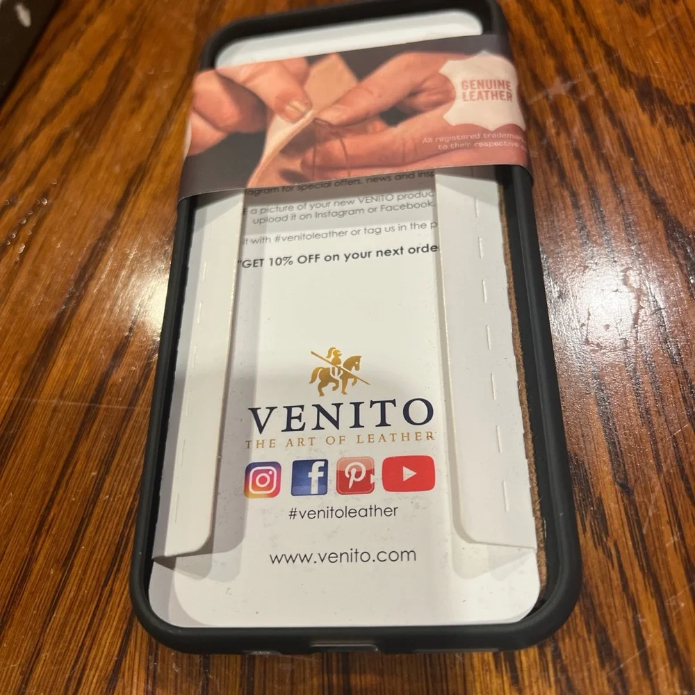Black Leather Phone Case Venito Iphone 11 (5.8)